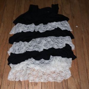 Ruffle shirt tank top